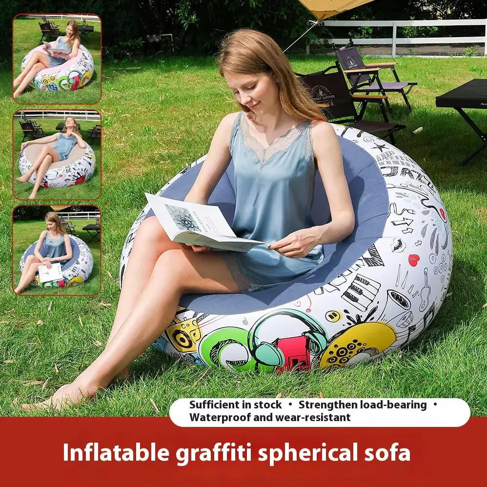 1PC Thickened Inflatable Lazy Sofa Lounge Chair – Perfect for Outdoor Courtyards & Indoor Leisure - Buy online at  Vibe In Cart.