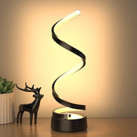 Classic Creative Spiral LED Table Lamp, Modern Minimalist Dimmable Spiral Table Lamp, Adjustable Arm, Soft Light, Multifunction - Buy online at  Vibe In Cart.