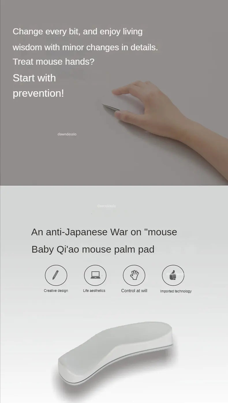 Ergonomic Silicon Gel Non-Slip Mouse Pad with Wrist Rest