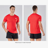 Men's Summer Exercise Trainning T-shirt High Quality Breathable Quick Dry Short Sleeved Top Marathon Gym Fitness Basketball Tees - Buy online at  Vibe In Cart.