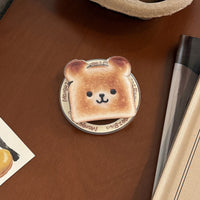 Foldable Magnetic Phone Holder with Cartoon Food Theme