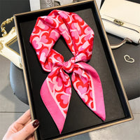 Women's 70x70cm Square Silk Scarf Shawl Headband