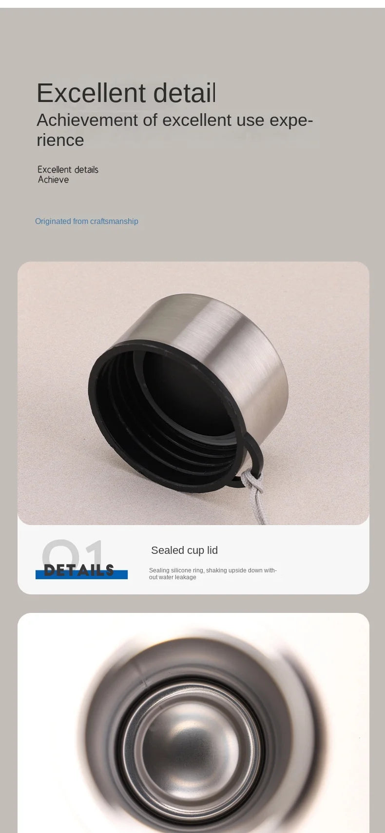 High Quality 1000ml Stainless Steel Sport Water Bottle Single-layer Rugged Water Cup Metal Flask Drinkware Camping Sports Gym - Buy online at  Vibe In Cart.