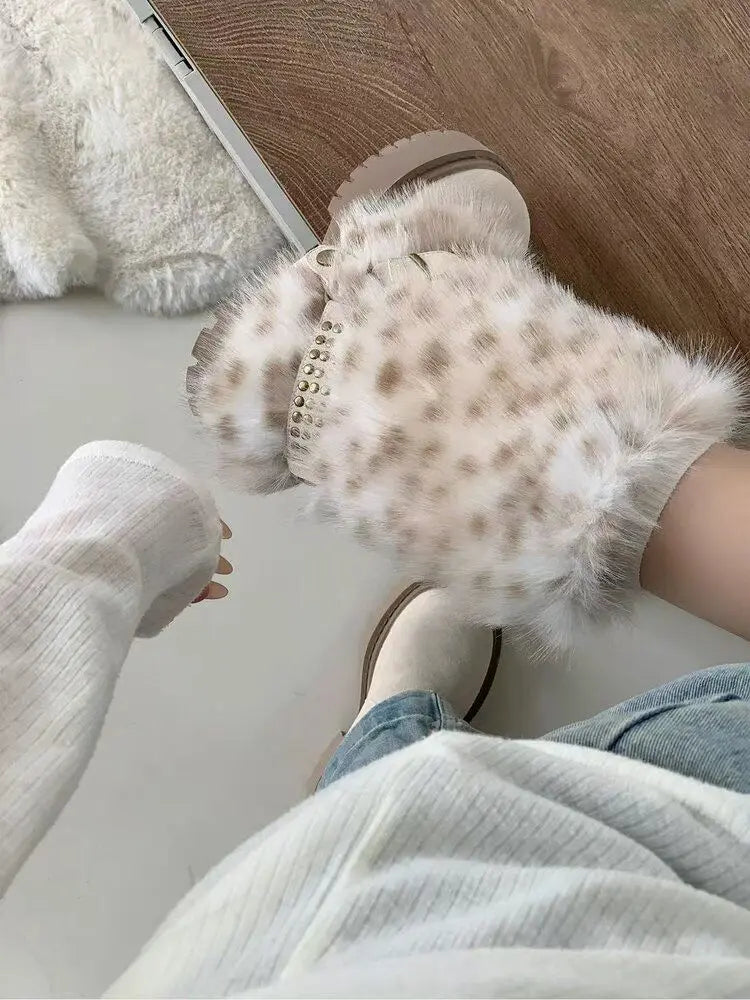 Fur Women Snow Boots Fashion Platform Shoes Warm New Casual Sport Shoes 2025 Winter Sneakers Ankle Boots Walking Mujer Botas - Buy online at  Vibe In Cart.