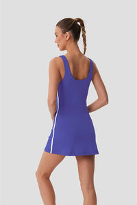 Summer Drawstrings Tennis Dress Women Quick Dry Badminton Sleeveless Golf Wear Sports Outfit Black Blue Running Suit