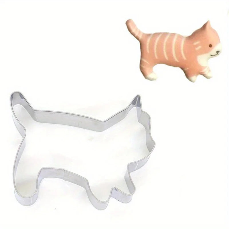 5Pcs/Set Animal Cat Cookie Cutter Mold Diy Biscuit Mold Cookie Stamp Cutters Bakeware Baking Tools Cutters for Sugar Mass - Buy online at  Vibe In Cart.