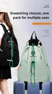 Portable Tennis badminton Racket Bag Versatile for outdoor use Lightweight Drawstring Back pack for Men and Women Hiking Bag - Buy online at  Vibe In Cart.