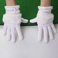 Pair of Women's Warm PU Leather Winter Golf and Driving Gloves