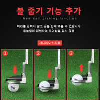 Men's Steel Shaft Golf Putter with Ball Pickup Function