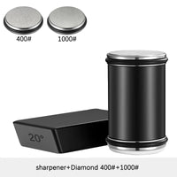 Rolling Knife Sharpener Double Sided Diamond Stone 15/20 Degree Angle
