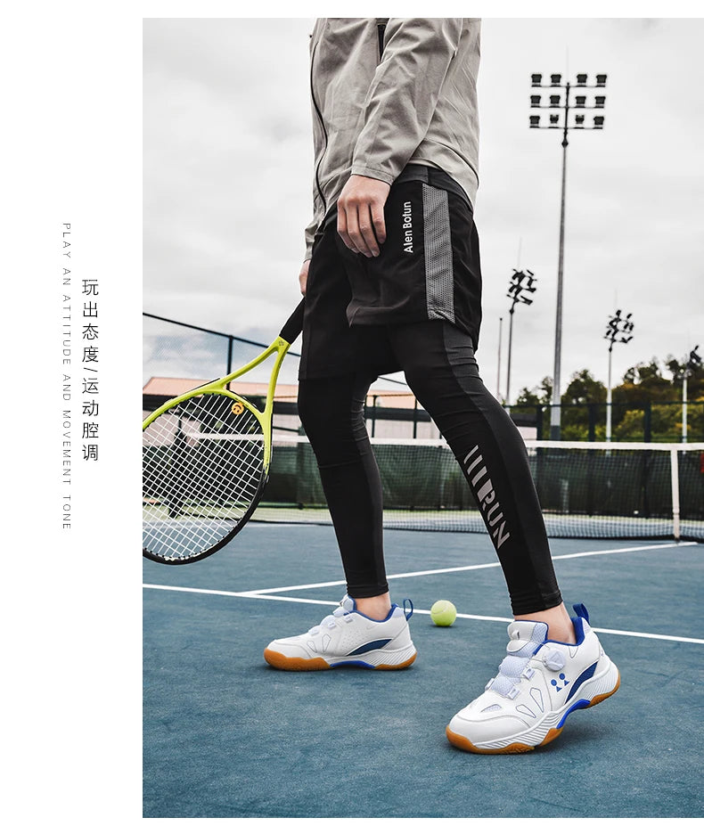 2023 New Men Tennis Shoes Breathable Tennis Sneakers Women Quick Lacing Training Sneakers Big Size 35-46 Badminton Court Shoes - Buy online at  Vibe In Cart.