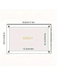 Transparent Picture Frame 6-Inch Wall-Mounted Ins Postcard Photo Frame Poster Display Stand 7-inch Acrylic Photo Frame Table - Buy online at  Vibe In Cart.