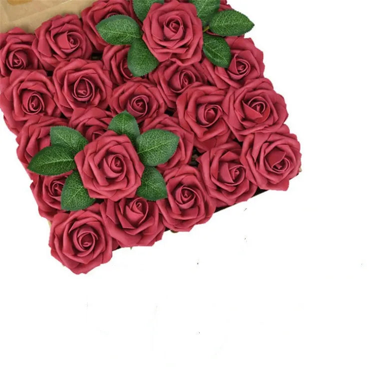 10~100pcs Rose Artificial Flowers Foam Fake Roses Wedding Bouquets Centerpieces Mothers Day Valentines Gifts Party Decoration - Buy online at  Vibe In Cart.