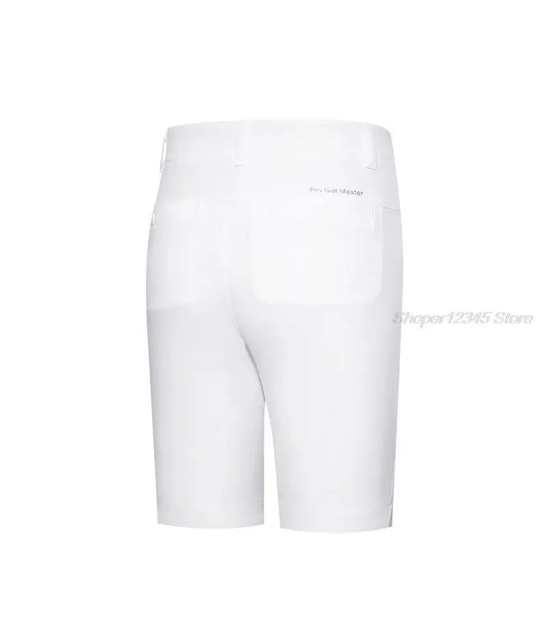 Pgm Women Summer Golf Shorts Elastic Casual Half Trousers Ladies Sports High Waist Shorts Slim Golf Clothing Tennis Wear
