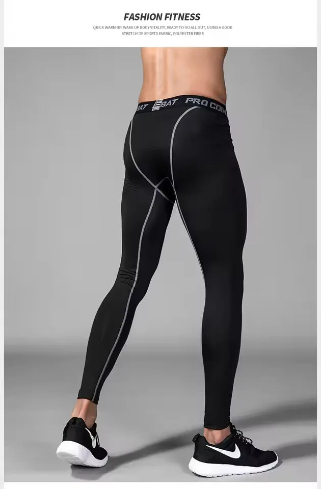 New Men's Warm Compression Leggings 1-2pcs Sports Training Pants Dry Fit Running Tights Fitness Basketball Jogging Fleece Pants - Buy online at  Vibe In Cart.