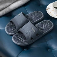 Summer Slippers for Men PVC Massage Non Slip Solid Color Comfortable Durable Bathroom Shoes Cool Pool - Buy online at  Vibe In Cart.
