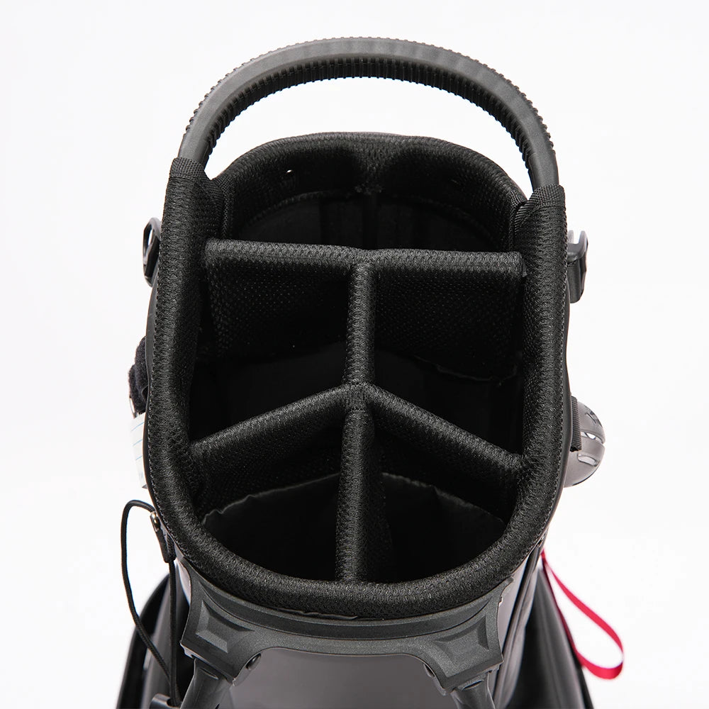 OEM Custom Logo 514 Way Waterproof PU Leather Golf Stand Bag Durable Polyester & Nylon Black Gray Club Bag - Buy online at  Vibe In Cart.