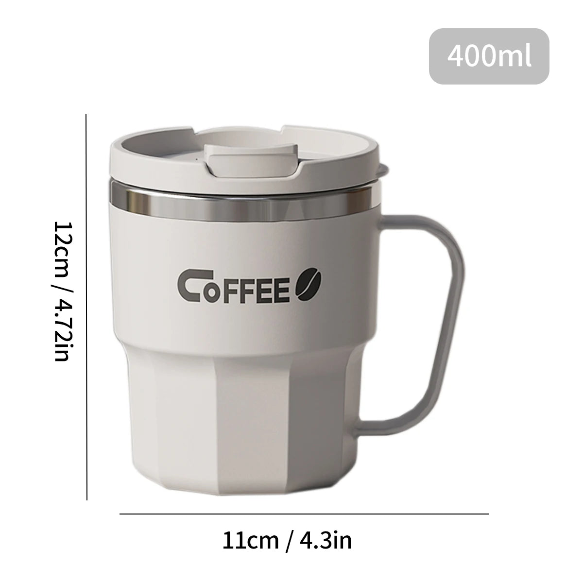 400ML Double Layer Coffee Mug 304 Stainless Steel Sealed Drinking Cup For Cold And Hot Water Insulated Milk Coffee Cup Drinkware - Buy online at  Vibe In Cart.