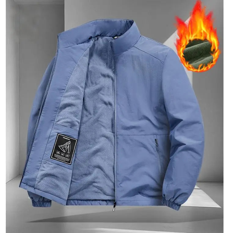 New Men Thick Warm Winter Jackets Casual Stand Solid Color Coats Outwear Men's Clothing Top - Buy online at  Vibe In Cart.