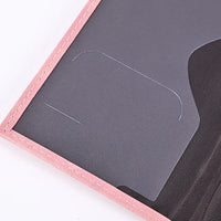 Solid PU Leather Passport Holder Wallet Card Case for Travel