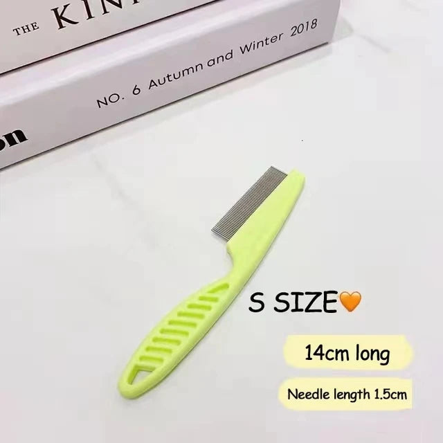 1/2pc Pet Hair Shedding Comb Stainless Steel Flea Comb for Cat Dog Pet Comfort Flea Hair Grooming Comb Dog Brush Grooming Tools - Buy online at  Vibe In Cart.