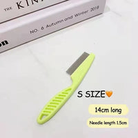 1/2pc Pet Hair Shedding Comb Stainless Steel Flea Comb for Cat Dog Pet Comfort Flea Hair Grooming Comb Dog Brush Grooming Tools - Buy online at  Vibe In Cart.