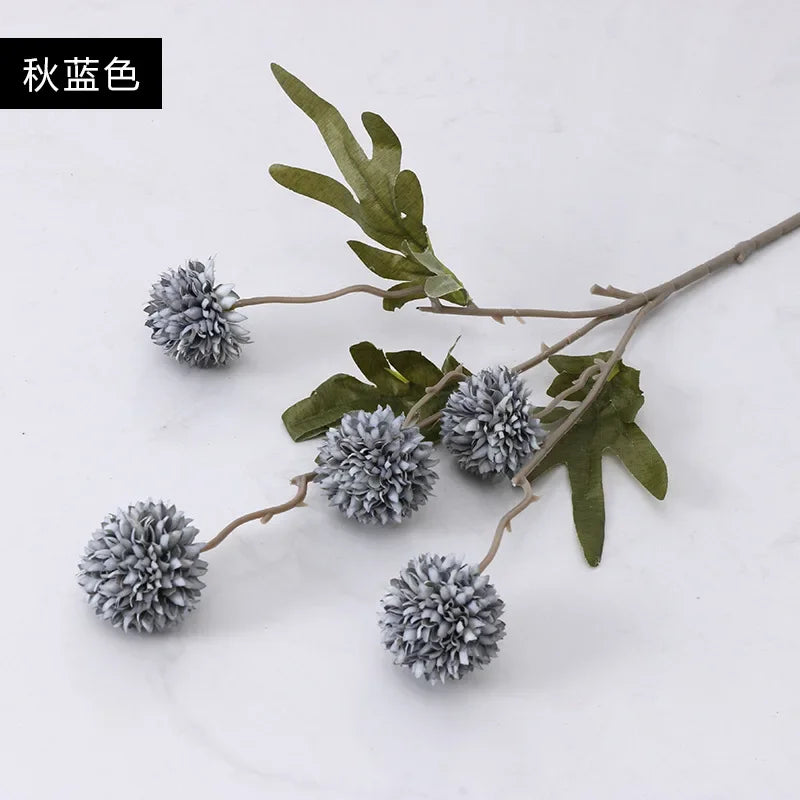 Artificial Dandelion Flower Bouquet Set of 4 Silk