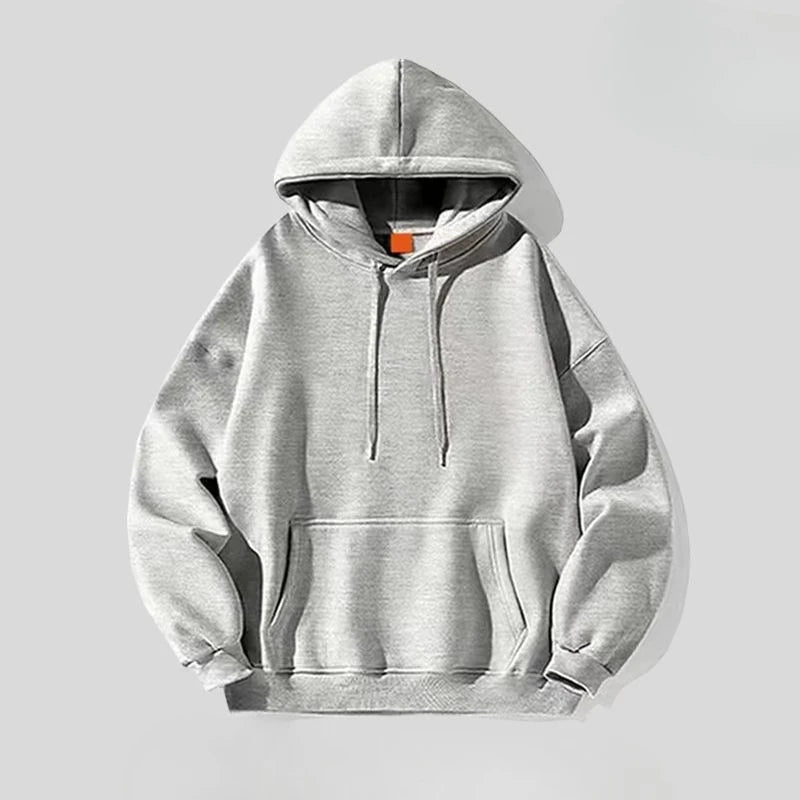 Men's hooded sweatshirt autumn and winter Y2K retro soft adult solid color autumn and winter street casual basic sweatshirt - Buy online at  Vibe In Cart.