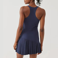 Sean Tsing® Golf Dresses with Safety Pants Women Sleeveless Zipper Sport Dress for Tennis Badminton Baseball Athletic Outfits