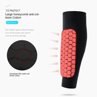 1 PC Honeycomb Soccer Shin Guards Football Shields Sports Legging Shinguards Leg Sleeves Protective Gear Shank Protector - Buy online at  Vibe In Cart.