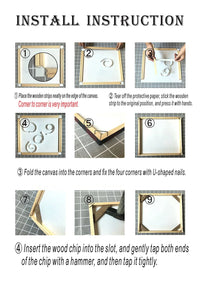 50x70 60x90 60x120cm Canvas Frame Wooden Frames Wooden Photo Oil Painting Canvas Diamond Painting Frames Canvas Wood Wall Frame - Buy online at  Vibe In Cart.