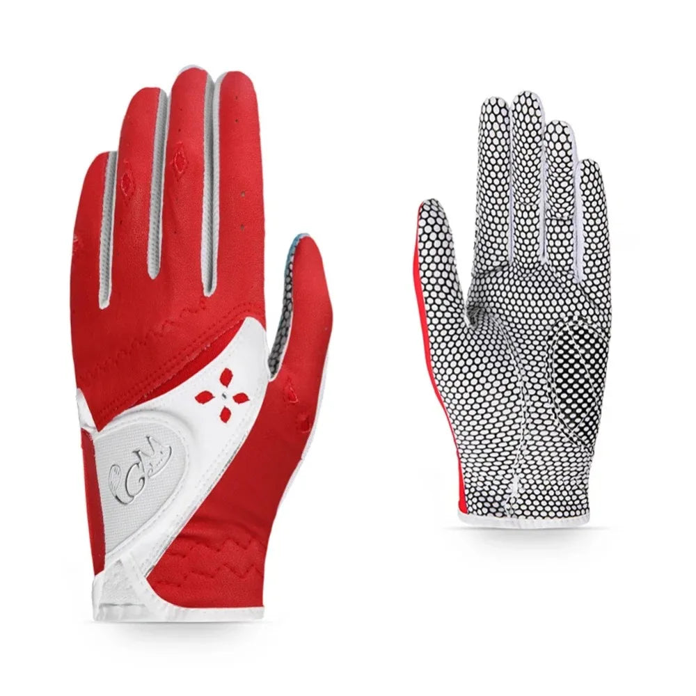 Breathable Women's Golf Gloves Comfortable Wear Resistant Outdoor Sports Gloves Soft Durable PU Leather Golf Mittens - Buy online at  Vibe In Cart.