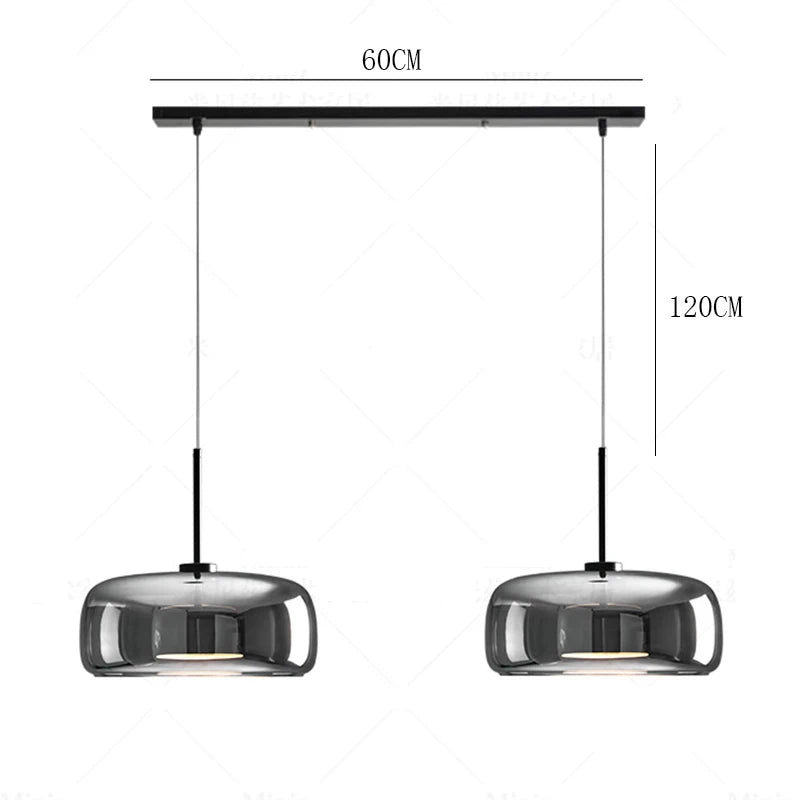 Assembly Required Dimmable Cord Pendant Lights for Living Room