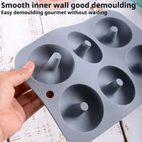 6 Holes Silicone Donut Mold Bagel Pan Non-stick Baking Heat Resistance DIY Mould Doughnut Maker Pan Baking Tool for Oven Bakewar - Buy online at  Vibe In Cart.