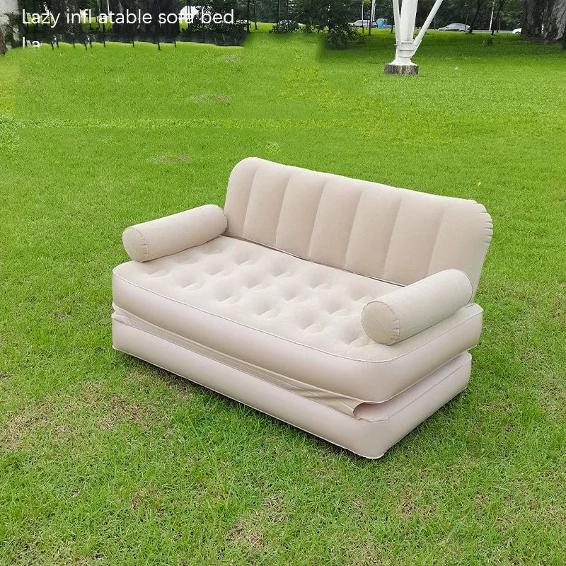 Seat Outdoor Inflatable Sofa Lazy Inflatable Sofa Bed Camping Inflatable Mattress Foldable Air Mattress Electric Inflation Pump - Buy online at  Vibe In Cart.