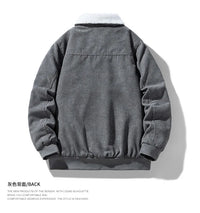 2025 Winter Collar Corduroy Jacket for Men, Casual, Comfortable, Loose, High Quality, Simple, Versatile,and Plush Jacket for Men - Buy online at  Vibe In Cart.