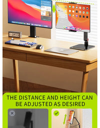 Adjustable VESA Monitor Stand for 10-20 Inch Screens with 360 Degree Swivel
