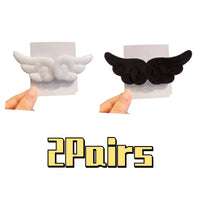 Girls' Angel Wing Plush Hair Clip With Nylon And Wool