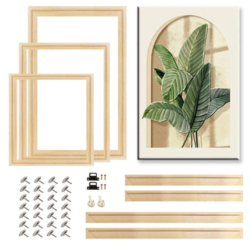 25x35 30x40cm Natural Wooden Picture Frame For Wall Canvas Frame Diamond Painting Frame Picture Poster Wall Frame Home Decor - Buy online at  Vibe In Cart.