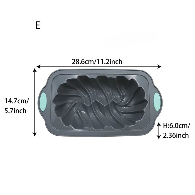 Silicone Bakeware Set Versatile Cake Molds Non-Stick Flower & Assorted Shapes Baking Pans Muffins Chocolates Moulds - Buy online at  Vibe In Cart.