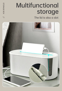 Rectangle Wire and Cable Storage Organizer Box for Earphone and Electric Wires