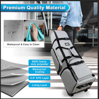 Golf Travel Bag Heavy Duty With Wheels 900D Polyester Foldable
