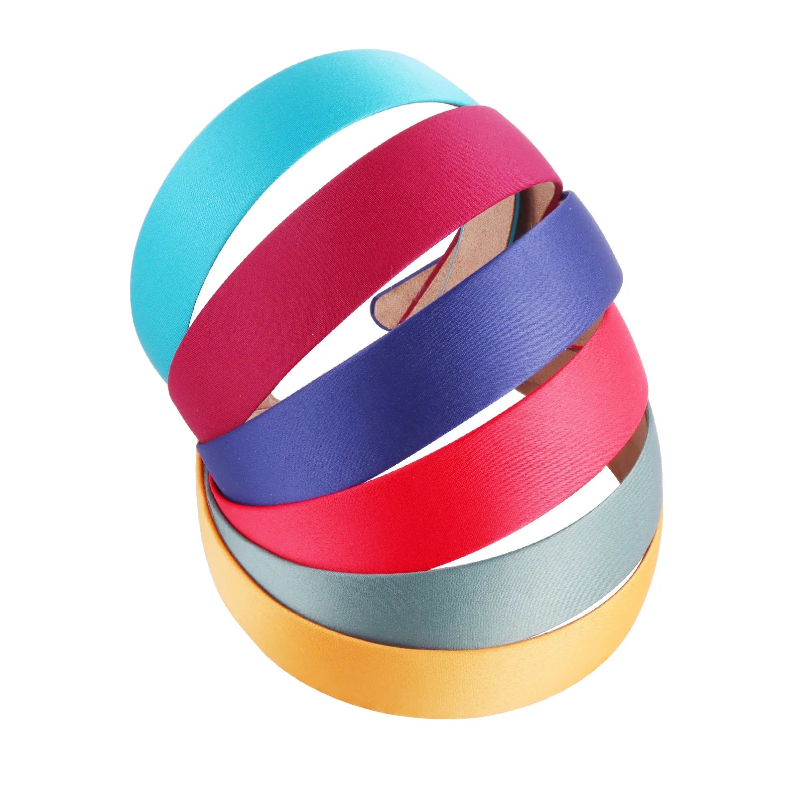 1/2pcs Plain 3CM Wide Satin Headband Girls Fabric Covered Resin Hairbands Plastic Hair Hoop Kids Elastic Bands Hair Accessories - Buy online at  Vibe In Cart.