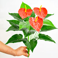 53cm Artificial Monstera Leaves Home Plastic Palm Fronds Fake Anthurium Greenery Tree Big Herb Plant For Garden Outdoor Decor - Buy online at  Vibe In Cart.