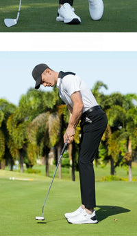 Men's Full Length Spring Summer Golf Pants in Nylon and Elastane