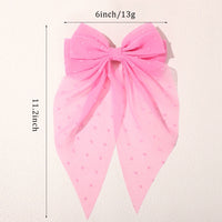 Girls Long Big Bow Float Satin Clips Back Head Hair Clip Internet Red with The Same Temperament Elegant Hair Accessories gifts - Buy online at  Vibe In Cart.