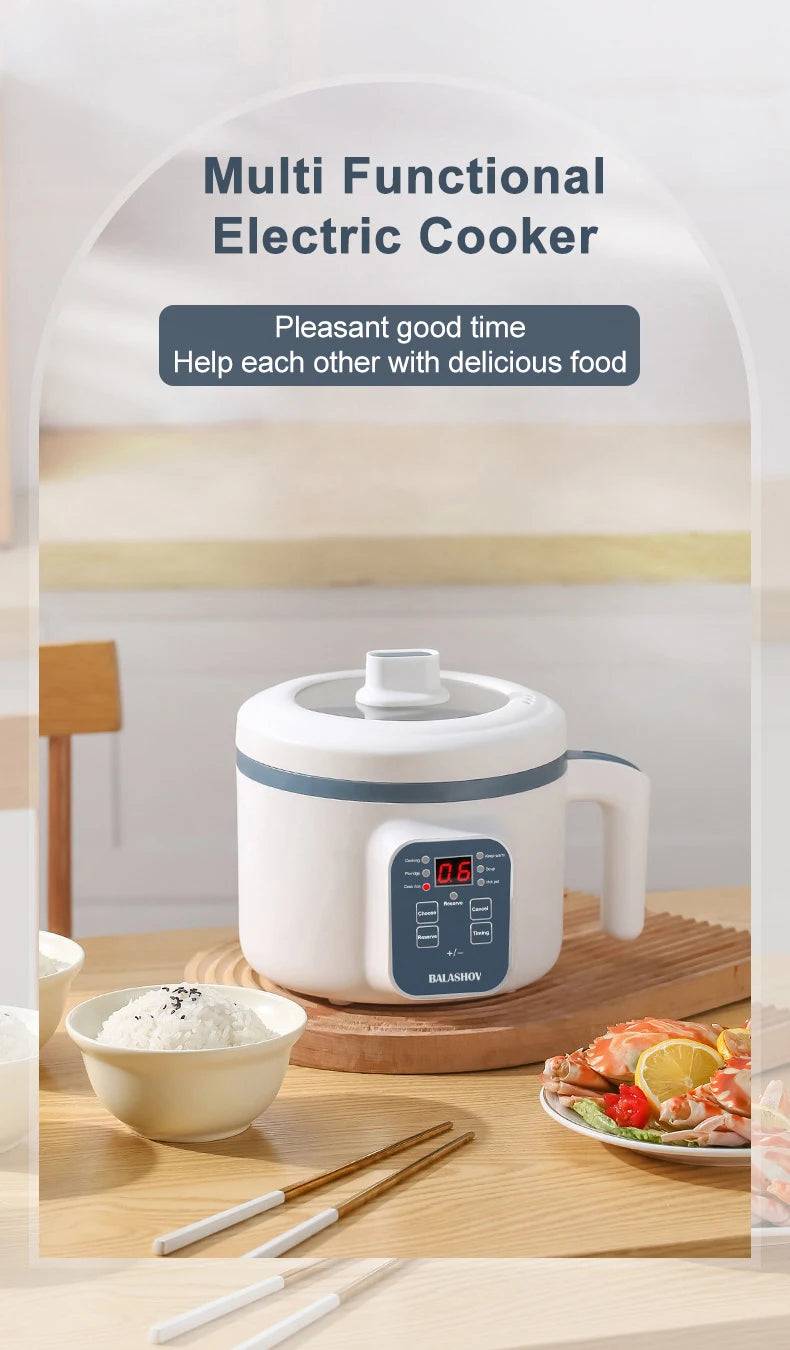 Electric Rice Cooker Multicooker Multifunction Pot Mini Hotpot Pan Soup Home Appliances for The Kitchen Pots Offers 1-2 People - Buy online at  Vibe In Cart.