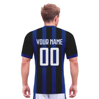 Custom Men's Football Uniform Soccer Kit Women Tracksuit Blue Black Personalized Soccer Jersey Shorts Set with Team Name Number - Buy online at  Vibe In Cart.