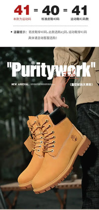 Mens Walking Shoes Fashion Outdoor Sports Leisure High Top BootsBoots Men High Top Boots High Quality Women Leather Shoes - Buy online at  Vibe In Cart.