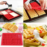 Food Grade Silicone Waffle Mold DIY Cake Mould Non-stick Silicone Baking Mold Set Kitchen Bakeware Waffle Maker - Buy online at  Vibe In Cart.